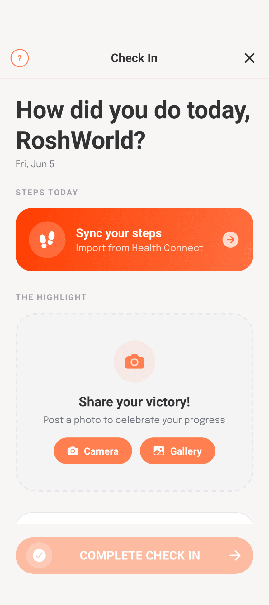 Check-in